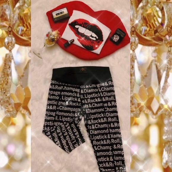 Betsey Johnson Workout  Fun Capris. - Picture 3 of 9